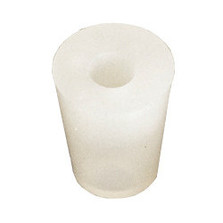 silicone bung 14/18 mm - with 9 mm hole