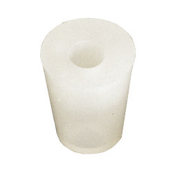 silicone bung 17/22 mm - with 9 mm hole