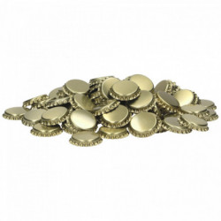 Crown corks 26 mm gold 100 pcs