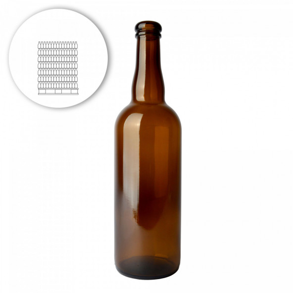Beer bottle Belge 75 cl, cork - pallet 1421 pcs