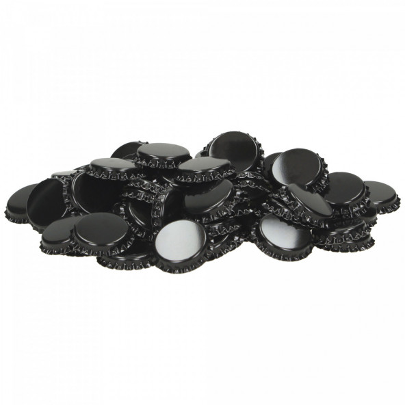 Crown corks 26 mm black 100 pcs