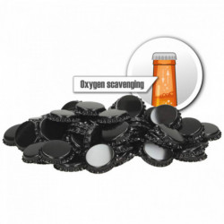 Crown corks 26 mm - oxygen scavenging - black - 1,000 pcs