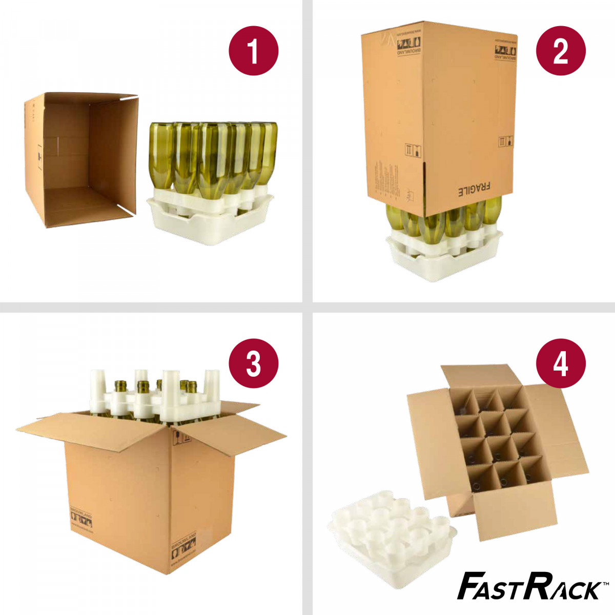 Flip-top bottle 75 cl, brown, without flip-top, COMBI, box 12 pcs 3