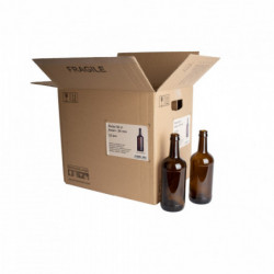 beer bottle Porter 50 cl, brown, 26 mm, box 12 pcs