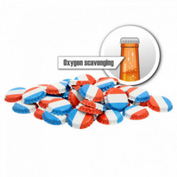 Crown corks 26 mm - oxygen scavenging - French/Dutch flag  - 100 pcs