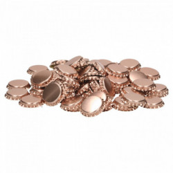 Crown corks 26 mm metallic pink 100 pcs