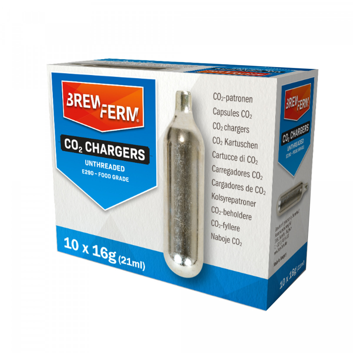 Brewferm CO2 cartridges 16 g - 10 pcs 0
