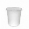 White bucket 30 l with lid  0