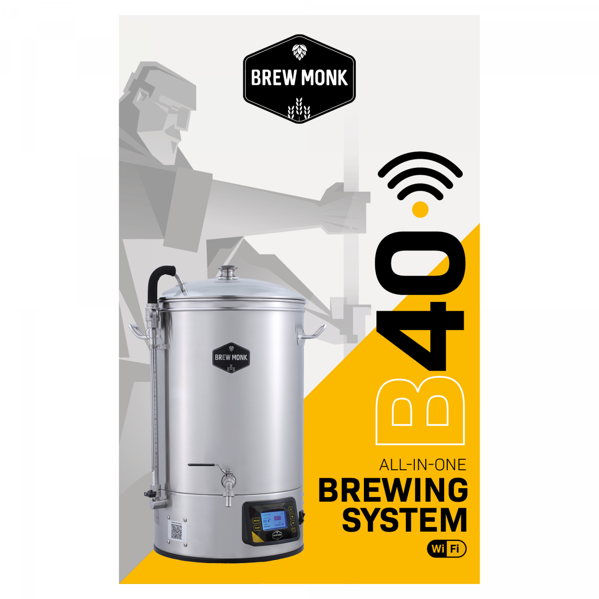 Brew Monk Combo Deal: Brew Monk B40 Wi-Fi & fermenter 30 l & Brewbrain Float  1