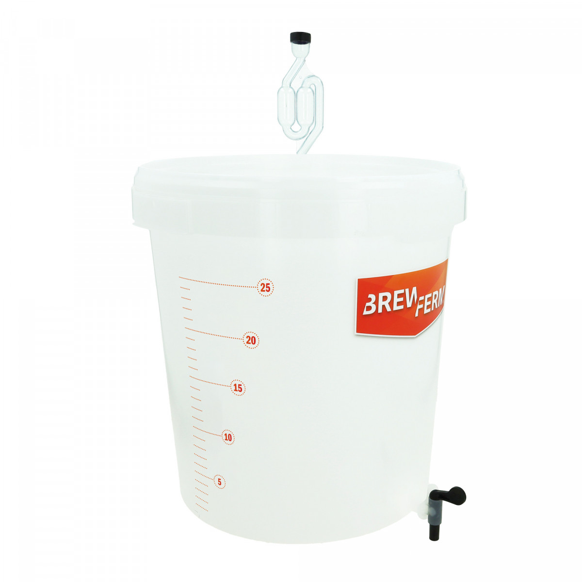 Brewferm brewing/fermentation bucket 30 l with volume graduation  0