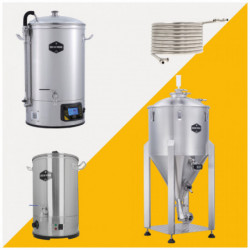 Brew Monk Mega Deal: Brew Monk B40 Wi-Fi & C40 Conical Fermenter & Counterflow chiller & Sparge water heater